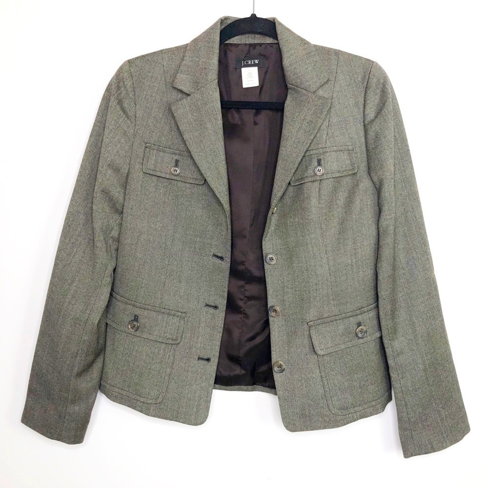 J Crew tweed wool jacket
